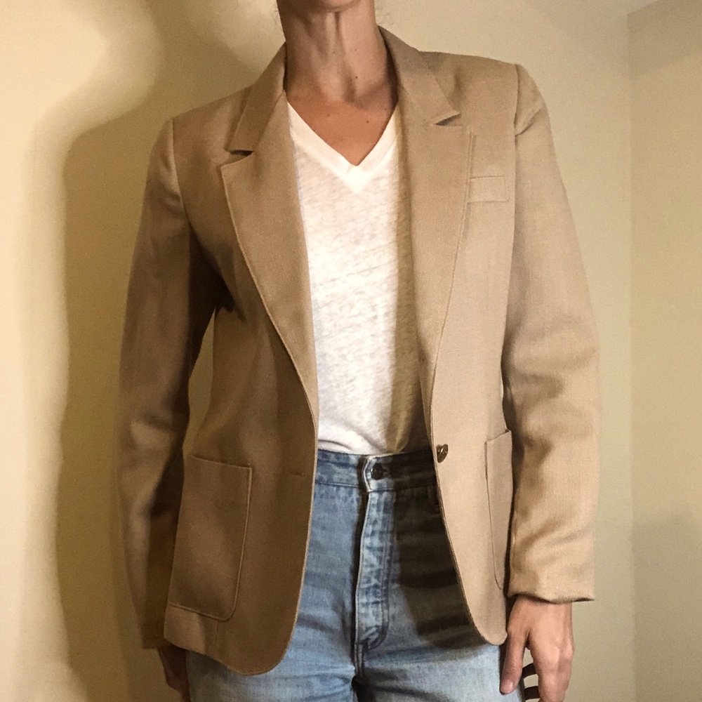 Vintage Taupe Blazer - Fits a 4
